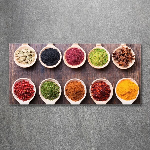 Quadro in vetro acrilico Spezie colorate