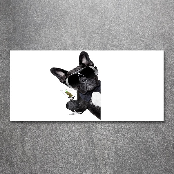 Quadro vetro acrilico Cane Martini