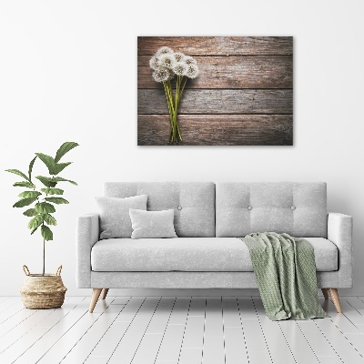 Quadro su vetro acrilico Legno di tarassaco