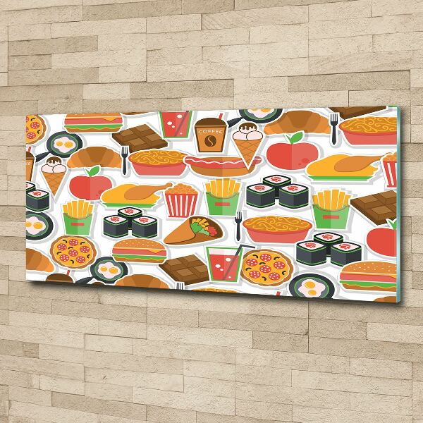 Quadro vetro acrilico Fast food