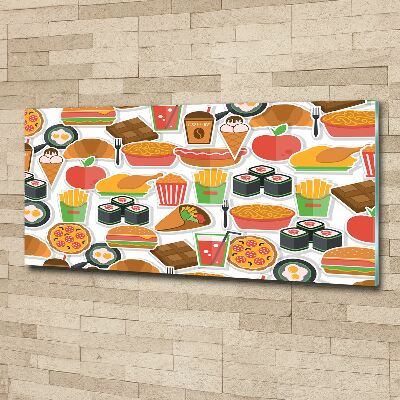 Quadro vetro acrilico Fast food