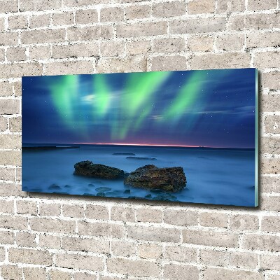 Quadro in vetro acrilico Aurora boreale