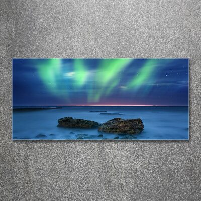 Quadro in vetro acrilico Aurora boreale