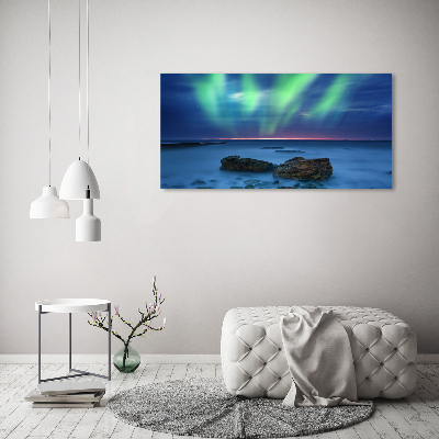 Quadro in vetro acrilico Aurora boreale