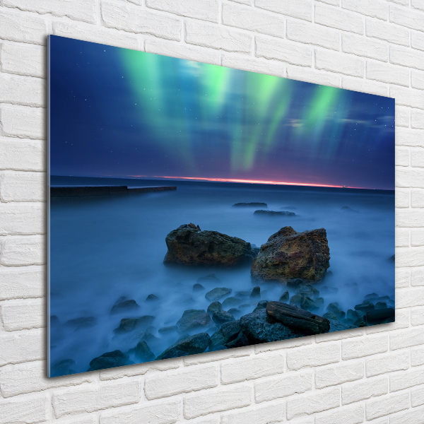 Quadro in vetro acrilico Aurora boreale