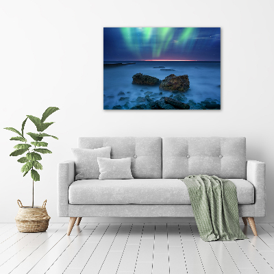 Quadro in vetro acrilico Aurora boreale