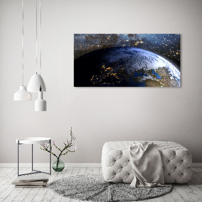 Quadro vetro acrilico Pianeta Terra