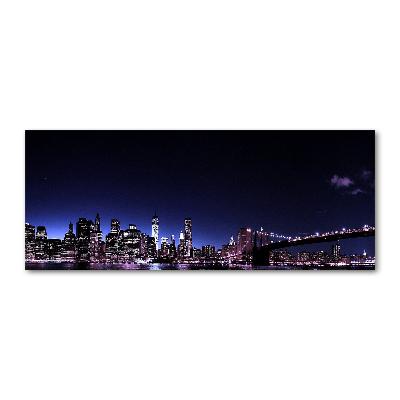 Quadro in vetro acrilico Ponte di Brooklyn