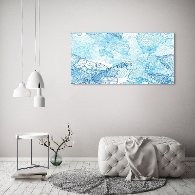 Quadro su vetro acrilico Fiori hawaiani