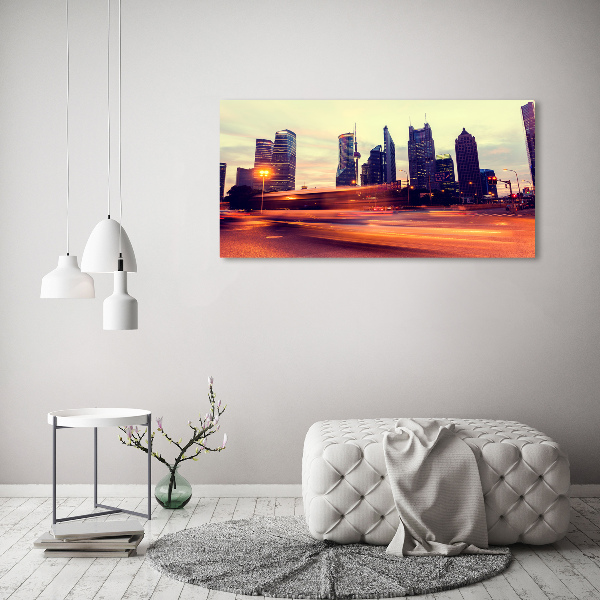 Quadro vetro acrilico Shanghai di notte