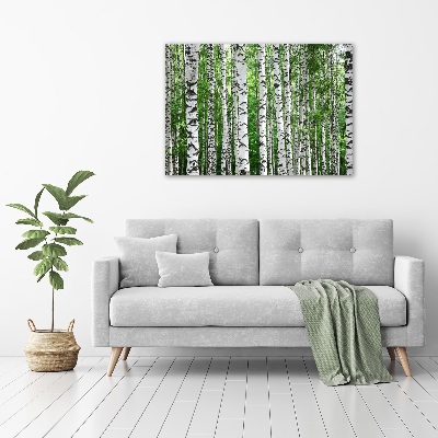 Quadro in vetro acrilico Betulle