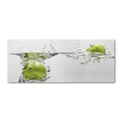 Quadro in vetro acrilico Una mela sott'acqua