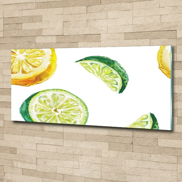 Quadro vetro acrilico Limone e lime