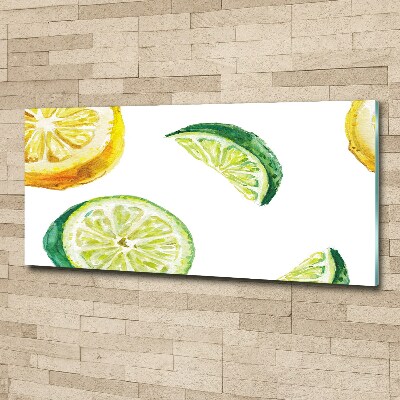 Quadro vetro acrilico Limone e lime