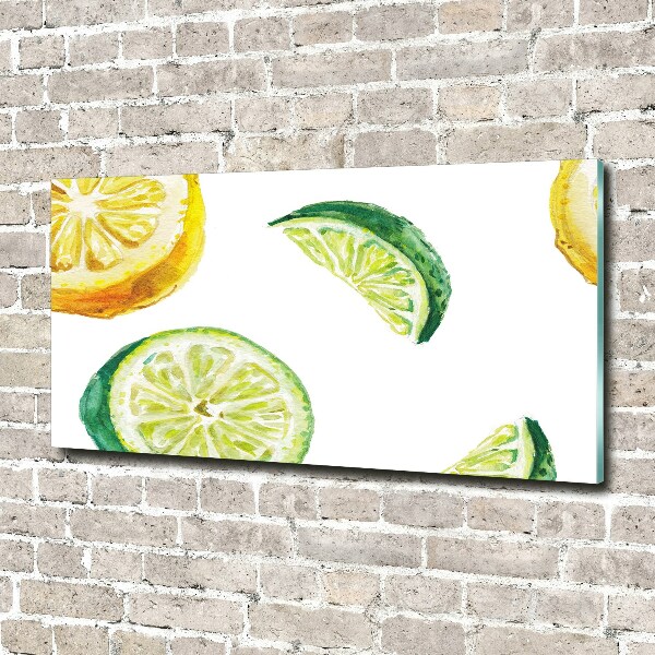 Quadro vetro acrilico Limone e lime