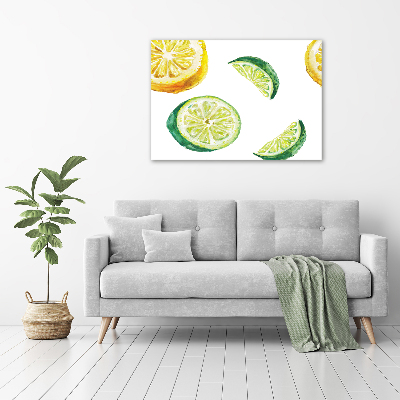 Quadro vetro acrilico Limone e lime