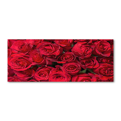 Quadro in vetro acrilico Rose rosse