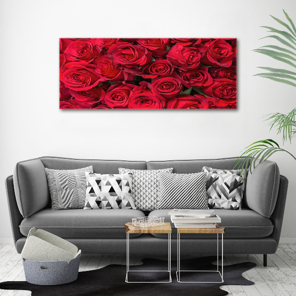 Quadro in vetro acrilico Rose rosse