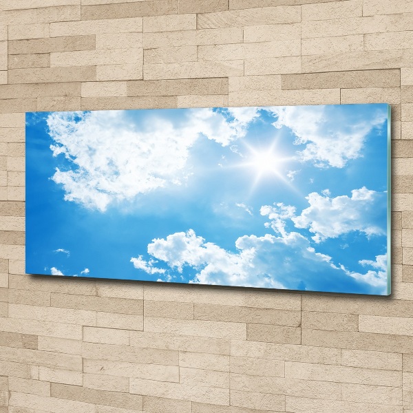 Quadro vetro acrilico Nuvole nel cielo