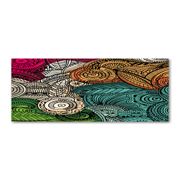 Quadro vetro acrilico Piume astratte