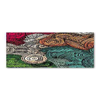 Quadro vetro acrilico Piume astratte