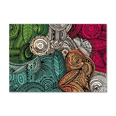 Quadro vetro acrilico Piume astratte