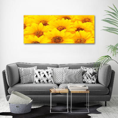 Quadro in vetro acrilico Girasoli