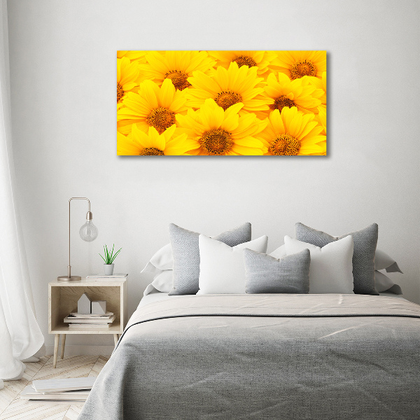 Quadro in vetro acrilico Girasoli