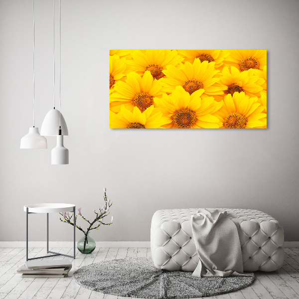 Quadro in vetro acrilico Girasoli