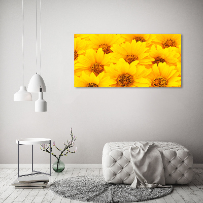 Quadro in vetro acrilico Girasoli