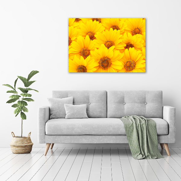 Quadro in vetro acrilico Girasoli