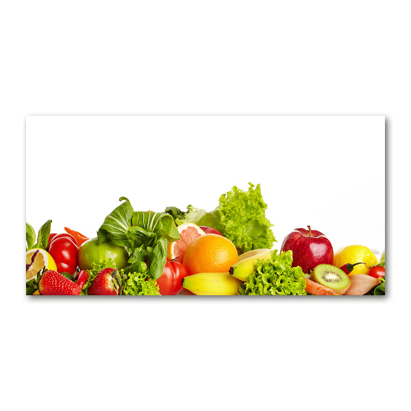 Quadro su vetro acrilico Frutta e verdura