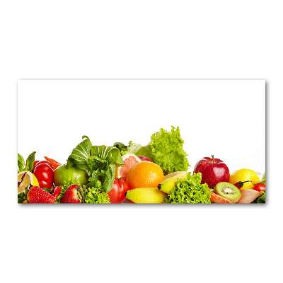 Quadro su vetro acrilico Frutta e verdura