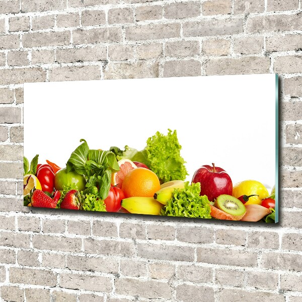 Quadro su vetro acrilico Frutta e verdura