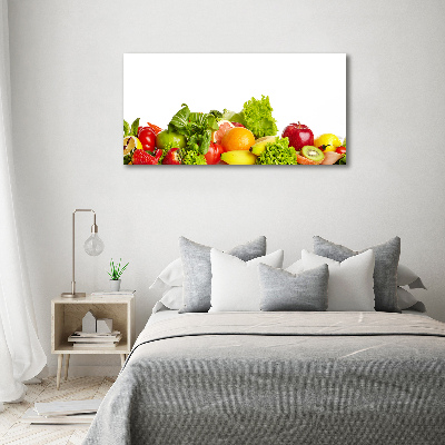 Quadro su vetro acrilico Frutta e verdura