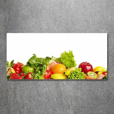 Quadro su vetro acrilico Frutta e verdura