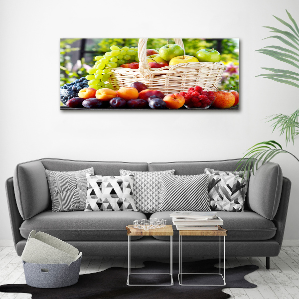 Quadro in vetro acrilico Cesto di frutta