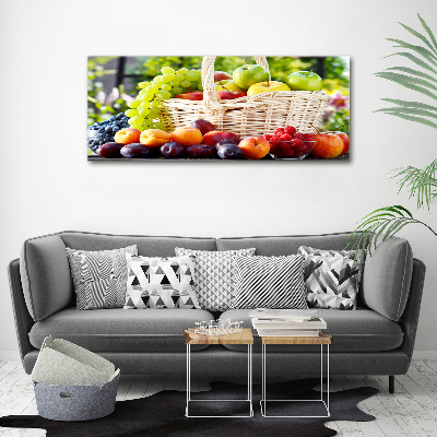 Quadro in vetro acrilico Cesto di frutta