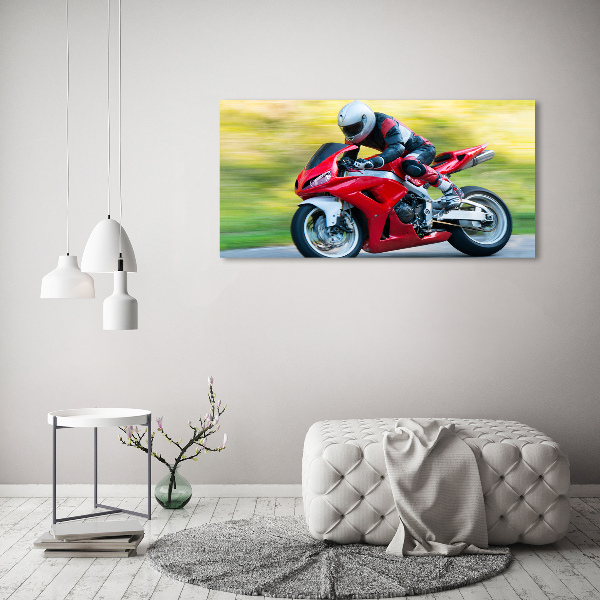 Quadro su vetro acrilico Motocicletta