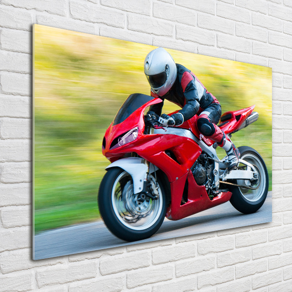 Quadro su vetro acrilico Motocicletta
