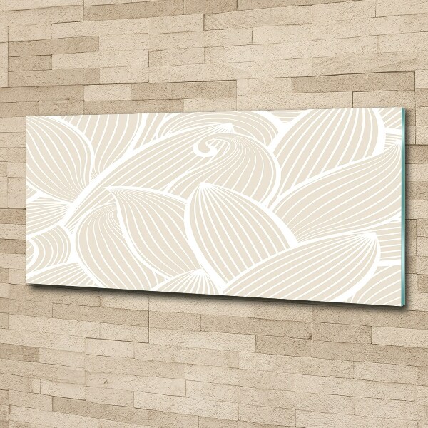 Quadro in vetro acrilico Motivo a foglie
