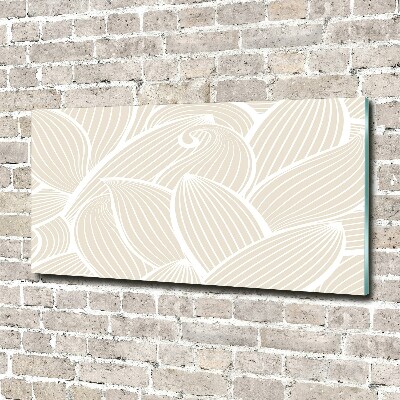 Quadro in vetro acrilico Motivo a foglie