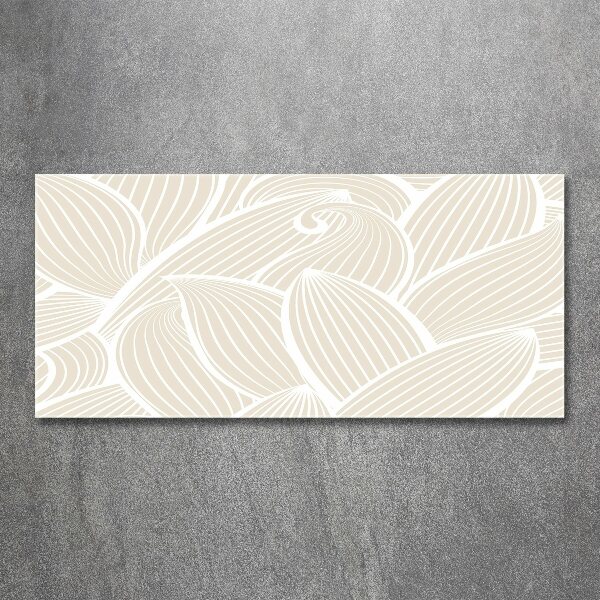 Quadro in vetro acrilico Motivo a foglie