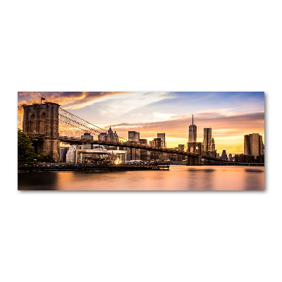 Quadro in vetro acrilico Ponte di Brooklyn