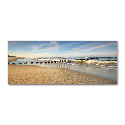Quadro in vetro acrilico Spiaggia sul Mar Baltico