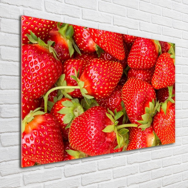 Quadro vetro acrilico Fragole