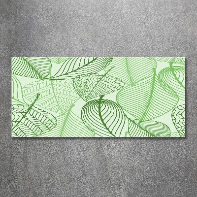 Quadro su vetro acrilico Motivo a foglie