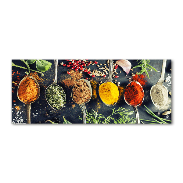 Quadro in vetro acrilico Spezie colorate