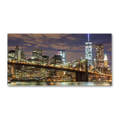 Quadro in vetro acrilico Ponte di Brooklyn
