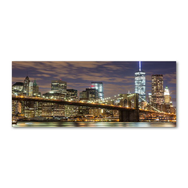 Quadro in vetro acrilico Ponte di Brooklyn